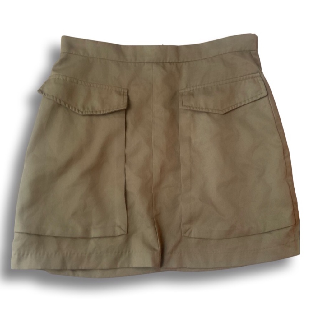 Olive Green Mini Skirt